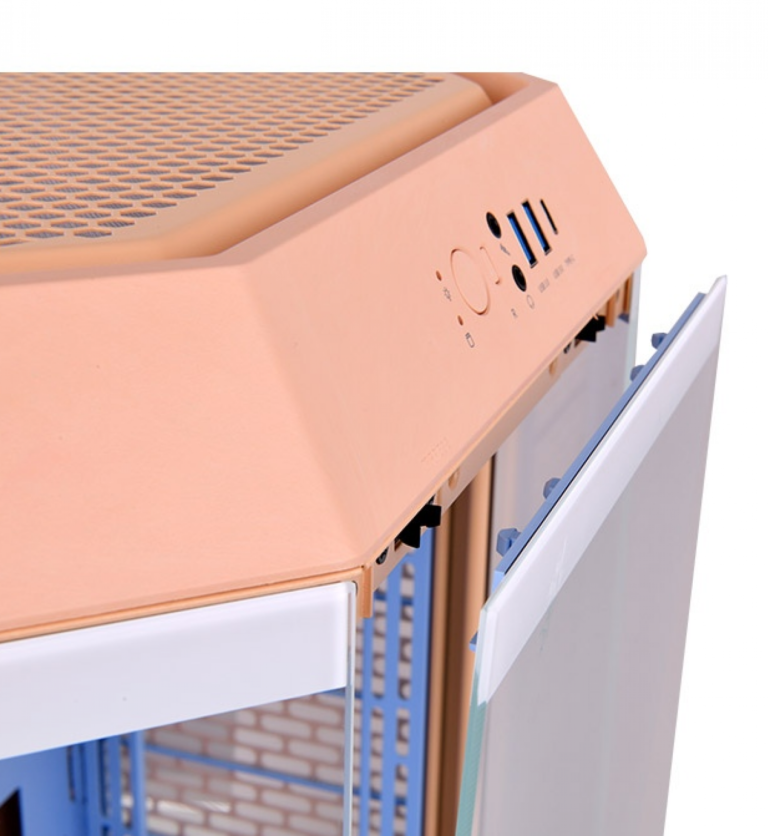 Gabinete Thermaltake The Tower 300 Peach Fuzz Tempered Glass - Imagen 5