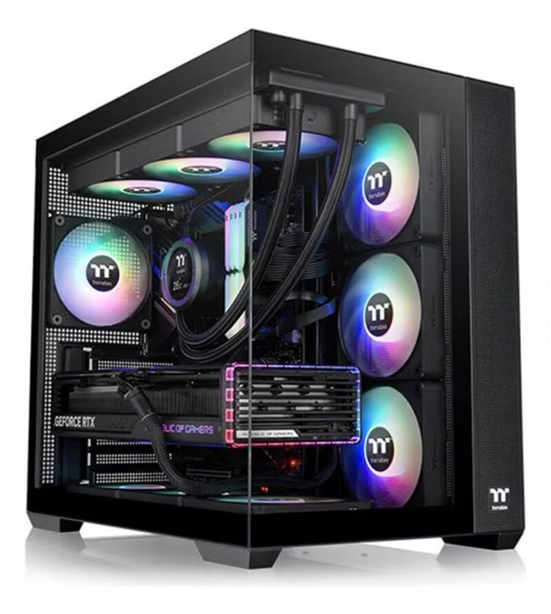 Gabinete Thermaltake View 380 Plus Tg Argb Black Tempered Glass - Imagen 2