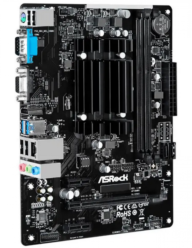 Mother Asrock Qc7000M Con Cpu Amd Quad Core - Imagen 3