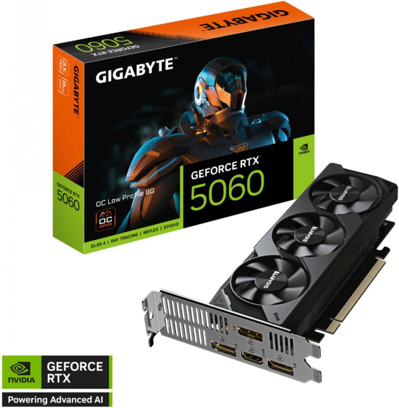 Placa De Video Gigabyte Rtx 5060 Oc 8Gl 8Gb (Low Profile)