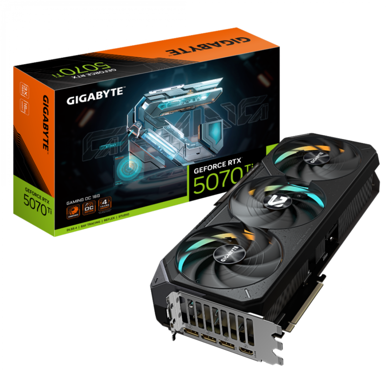 Placa De Video Gigabyte Rtx 5070Ti Gaming Oc 16Gb