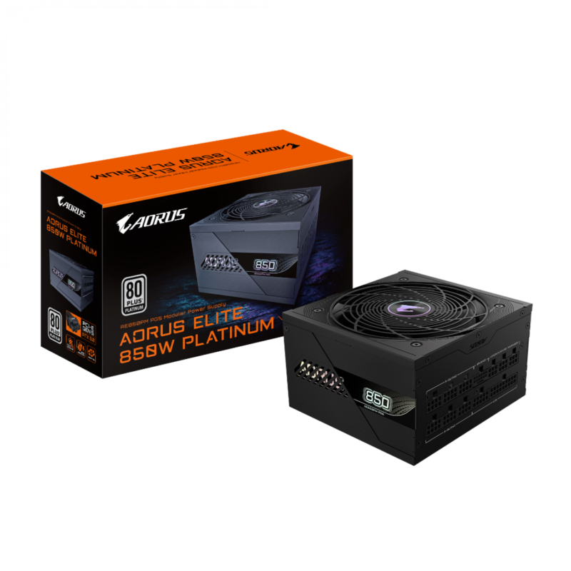 Fuente Gamer Gigabyte 850W Pg5 Aorus Elite Platinum Modular Atx3.0 - Imagen 2