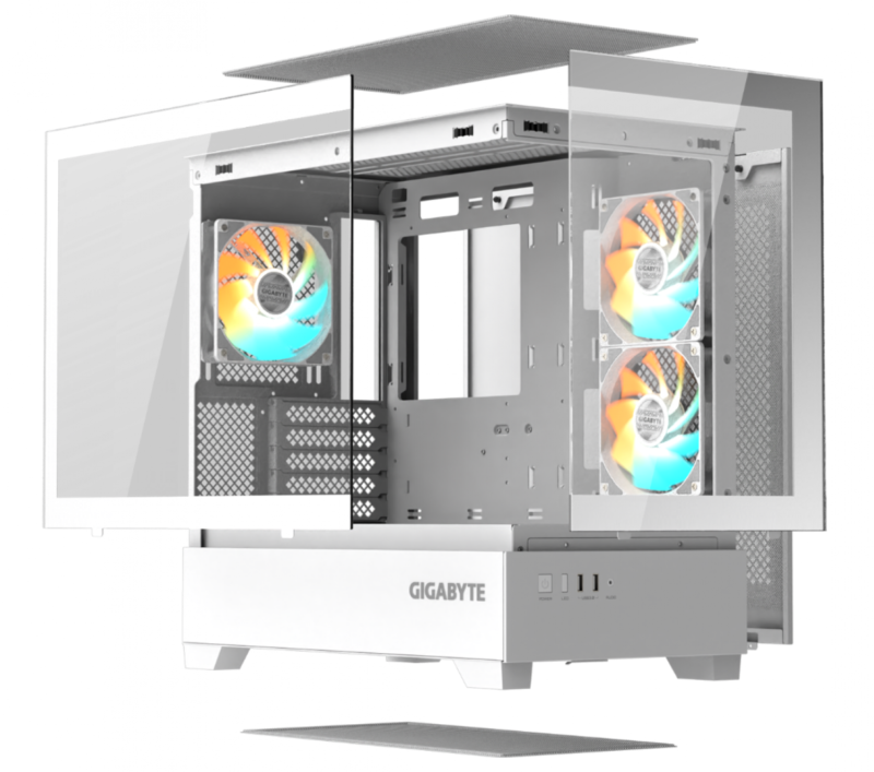 Gabinete Gamer Gigabyte C201P M-Atx White - Imagen 3