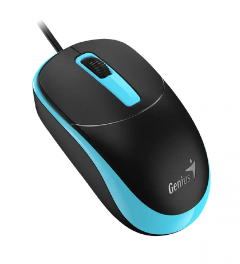 Mouse Genius Rs2 Dx-123 Black Usb-A Black Blue