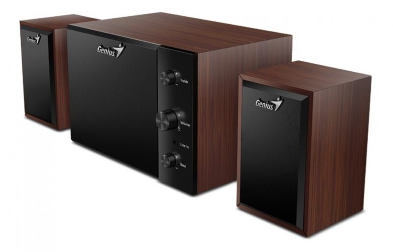Parlante Genius Sw-2.1 350 Madera - Imagen 2