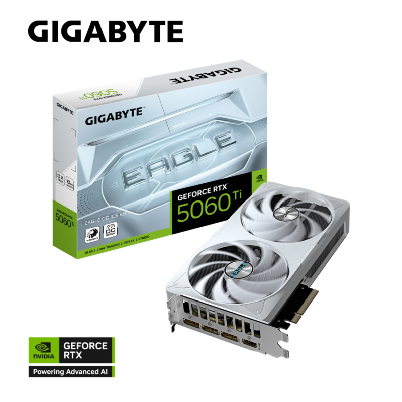 Placa De Video Gigabyte Rtx 5060Ti Eagle Oc Ice 8Gb (White) - Imagen 5