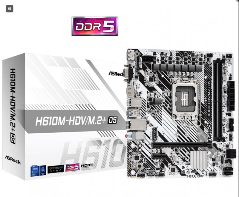 Mother Asrock (Lga1700) H610M-Hdv/M.2 Ddr5