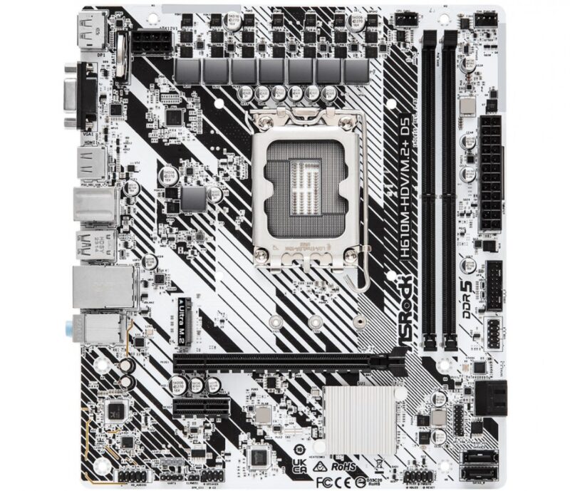 Mother Asrock (Lga1700) H610M-Hdv/M.2 Ddr5 - Imagen 3