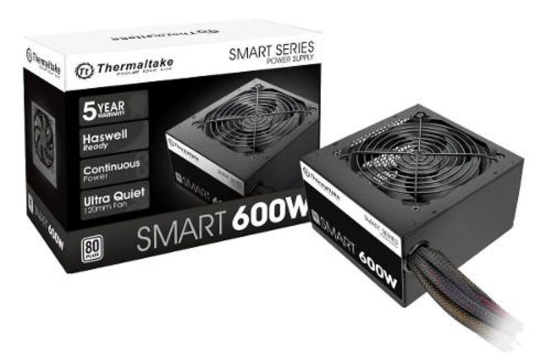 Fuente Gamer Thermaltake Smart White 600W 80 Plus - Imagen 3
