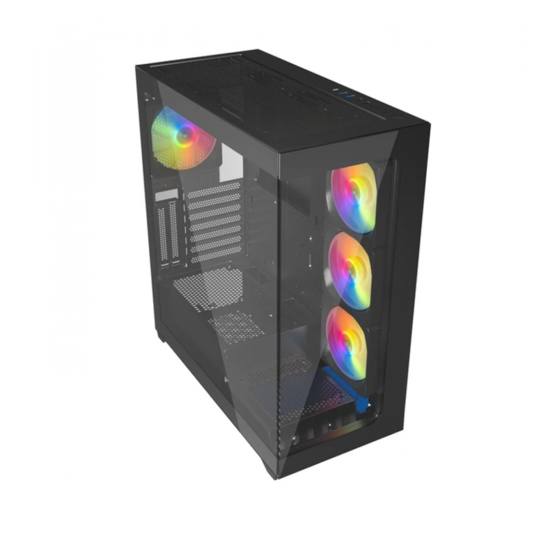 Gabinete Gamer Raidmax Infinita I800 Fishtank Tg Rgb - Imagen 4