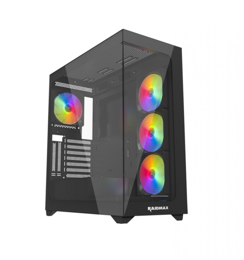Gabinete Gamer Raidmax Infinita I800 Fishtank Tg Rgb - Imagen 2