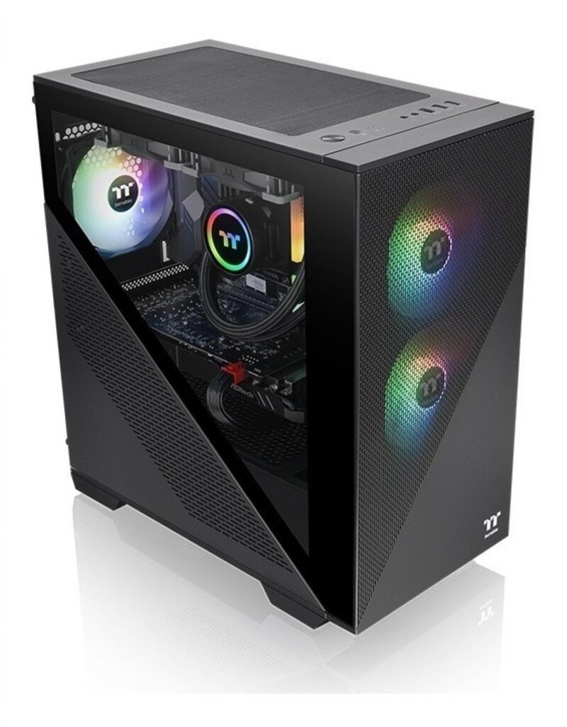 Gabinete Gamer Thermaltake Divider 170 Tg Argb Black Temp Glass - Imagen 6