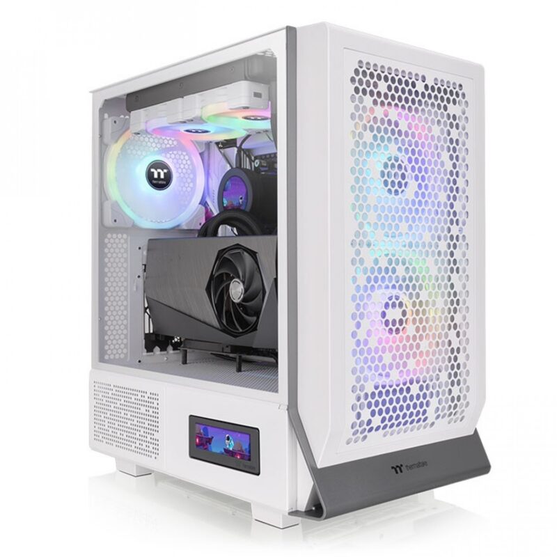 Gabinete Thermaltake Ceres 300 Tg Argb Snow White Tempered Glass - Imagen 2