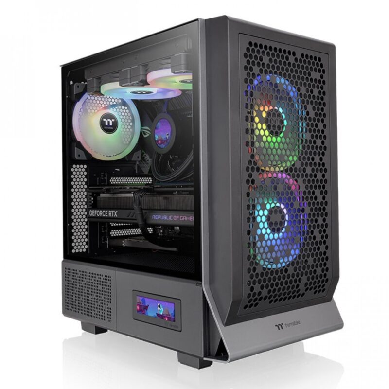 Gabinete Thermaltake Ceres 300 Xl Tg Argb Black Tempered Glass - Imagen 2