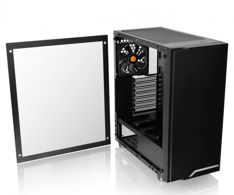 Gabinete Thermaltake H100 Tg Black Blue Led - Imagen 6
