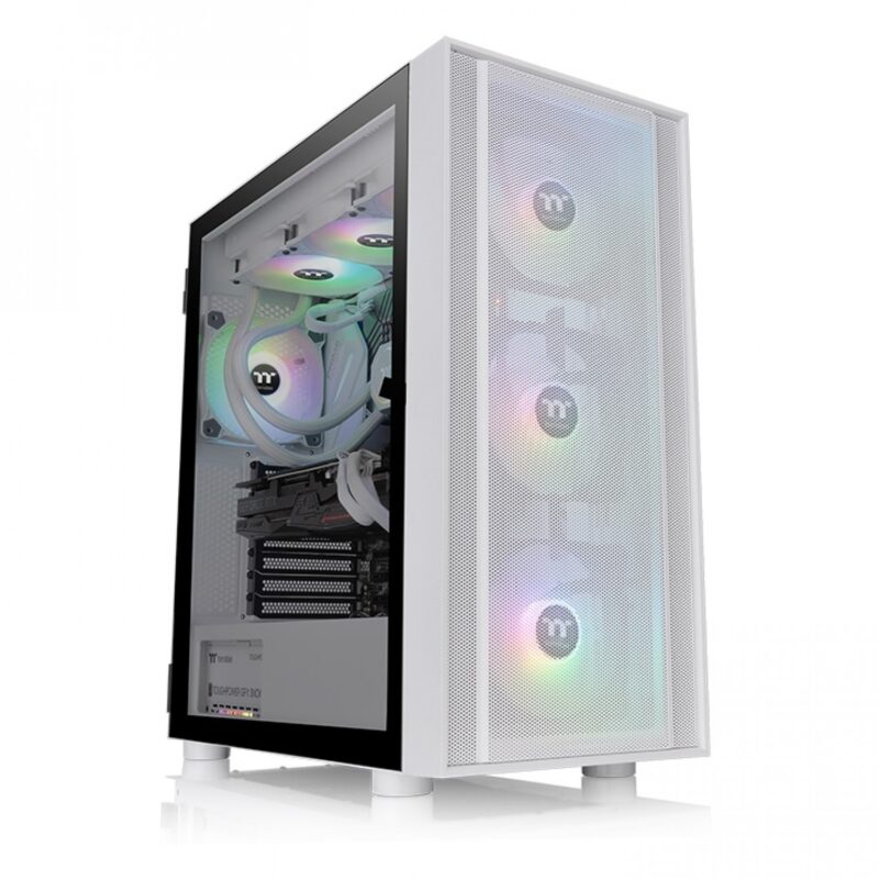 Gabinete Thermaltake H570 Tg Snow White Tempered Glass - Imagen 2