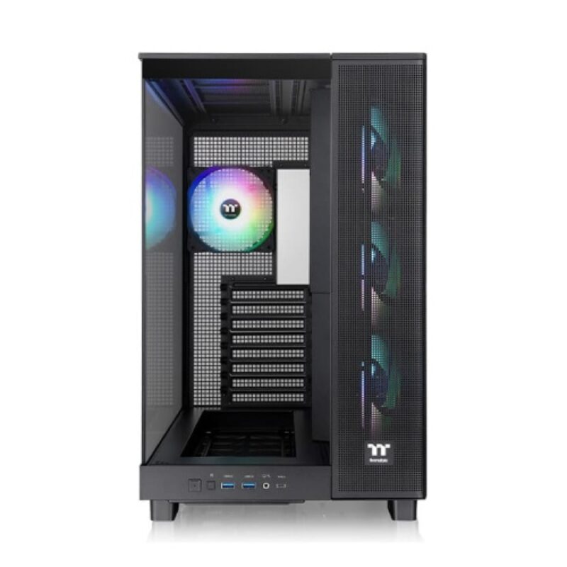 Gabinete Thermaltake View 380 Xl Tg Argb Black Tempered Glass - Imagen 3