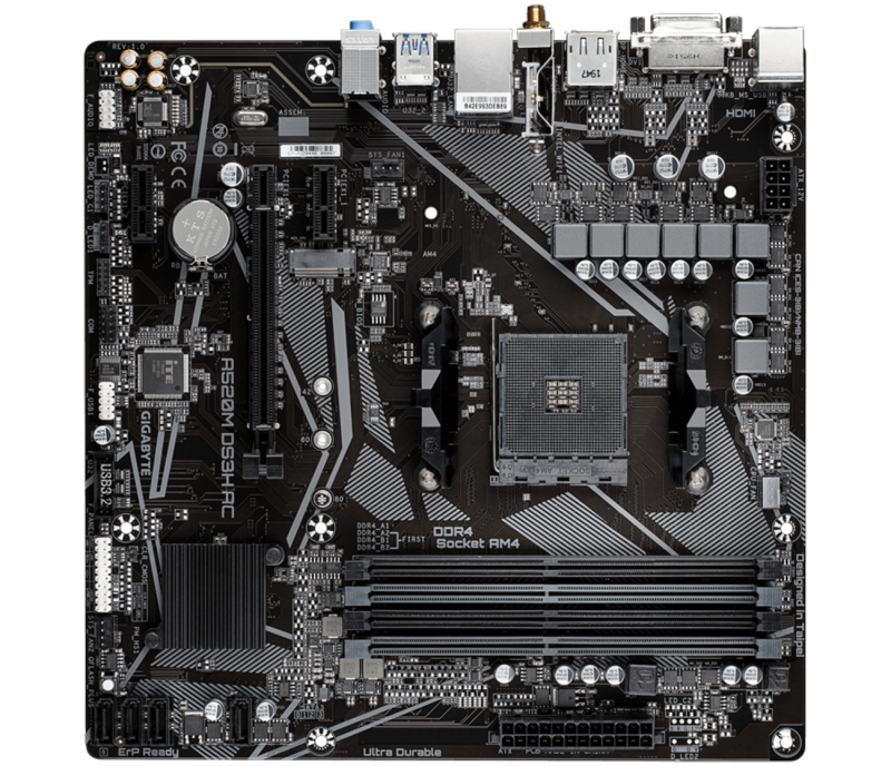 Mother Gigabyte (Am4) A520M Ds3H Ac