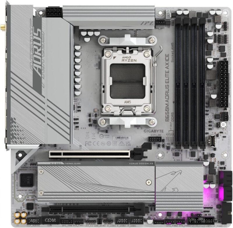 Mother Gigabyte (Am5) B650M A Elite Ax Ice - Imagen 3