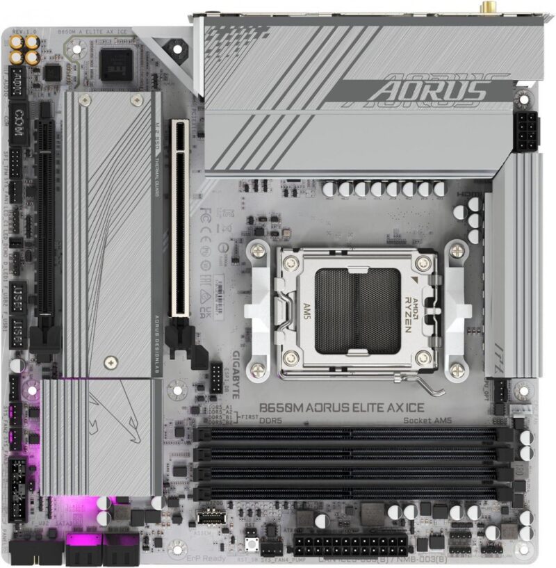 Mother Gigabyte (Am5) B650M A Elite Ax Ice - Imagen 6