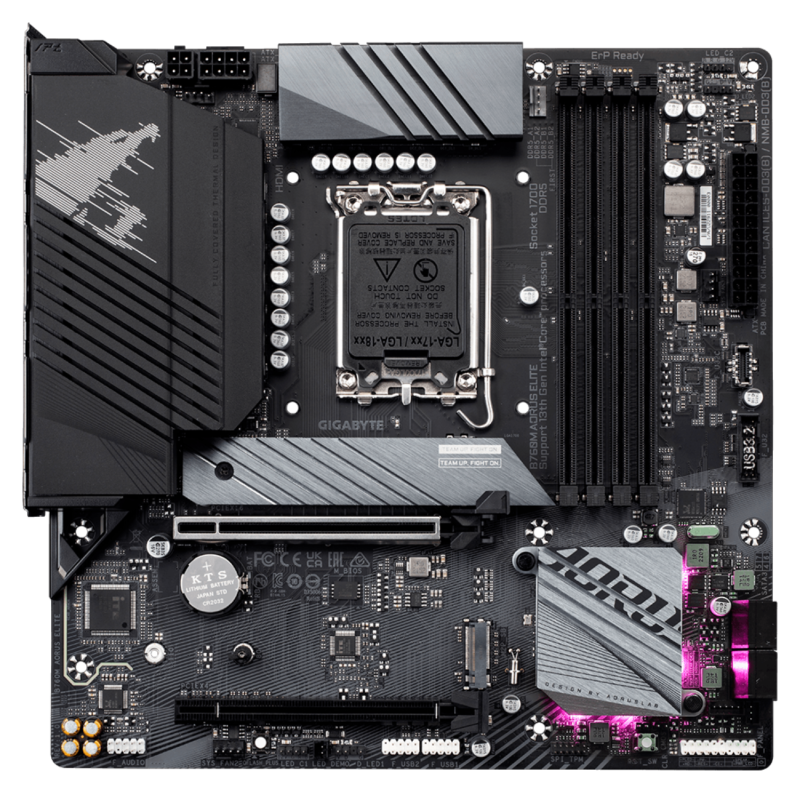 Mother Gigabyte (Lga1700) B760M Aorus Elite - Imagen 4