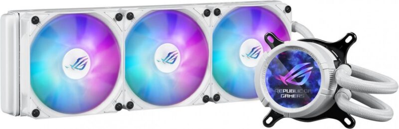 Water Cooler Asus Rog Strix Lc Iii 360 Argb Lcd White - Imagen 2
