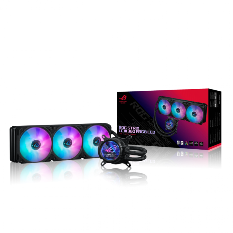 Water Cooler Asus Rog Strix Lc Iii 360 Argb Lcd - Imagen 3