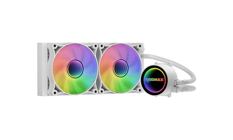 Water Cooler Cpu Raidmax Infinita Ls240 Argb White - Imagen 2