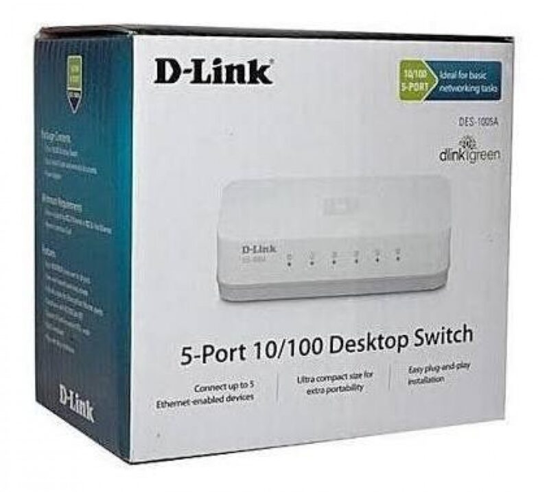 D-Link Switch Des-1005A  5 Puertos 10/100Mbps - Imagen 3