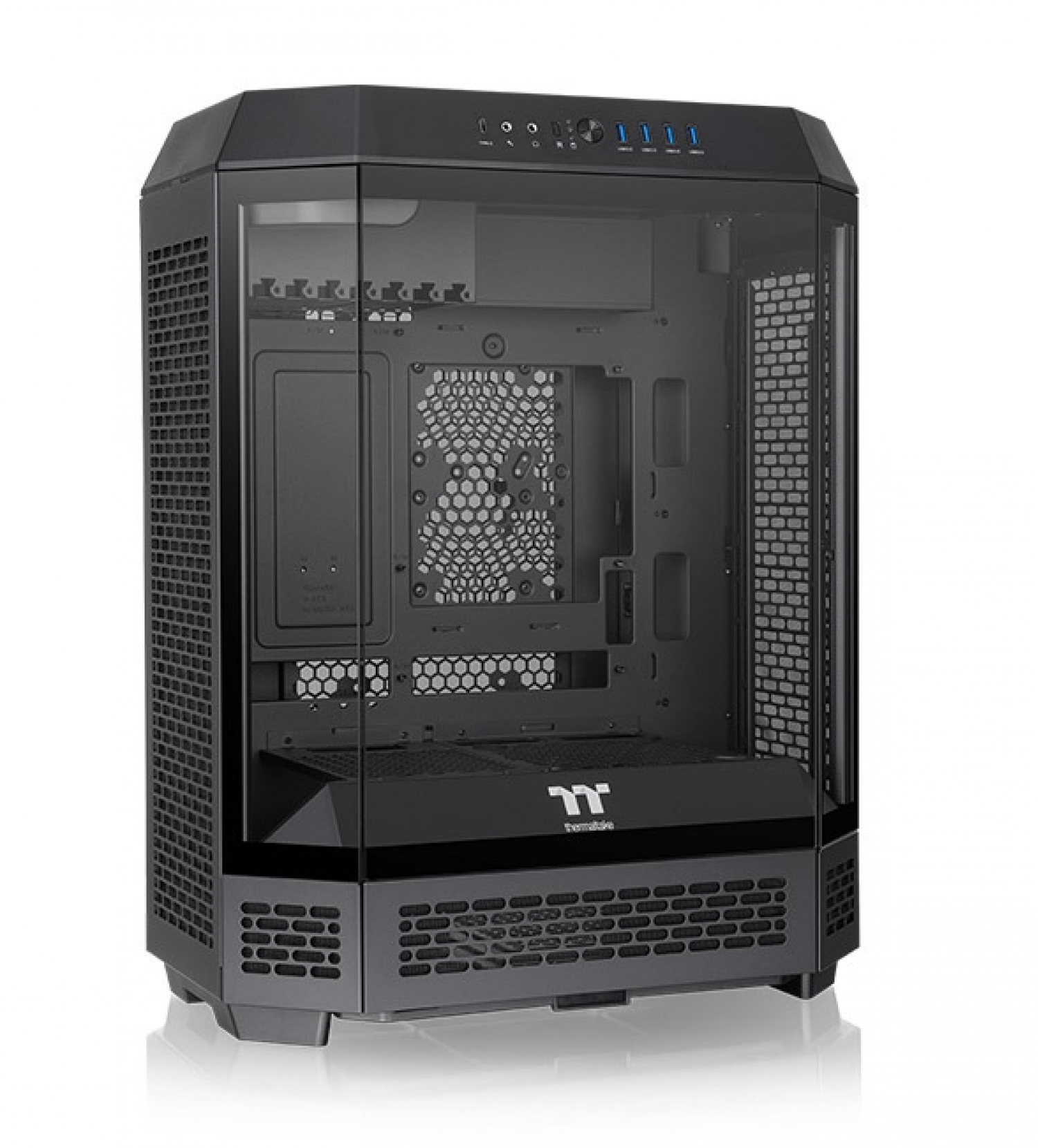 Gabinete Thermaltake The Tower 600 Black Tempered Glass - Imagen 3