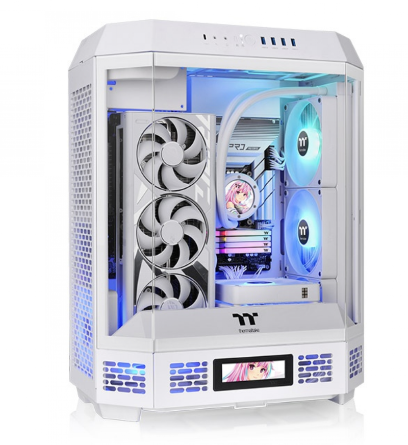 Gabinete Thermaltake The Tower 600 Snow White Tempered Glass - Imagen 2