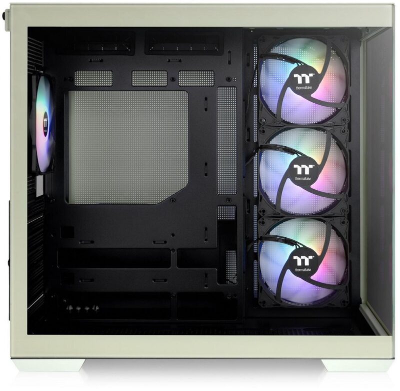 Gabinete Thermaltake View 380 Tg Argb Matcha Green Tempered Glass - Imagen 4