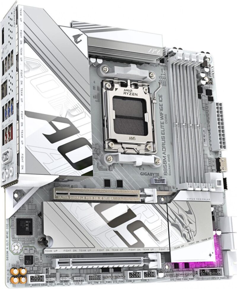 Mother Gigabyte (Am5) B850M A Elt Wf6E Ice - Imagen 3