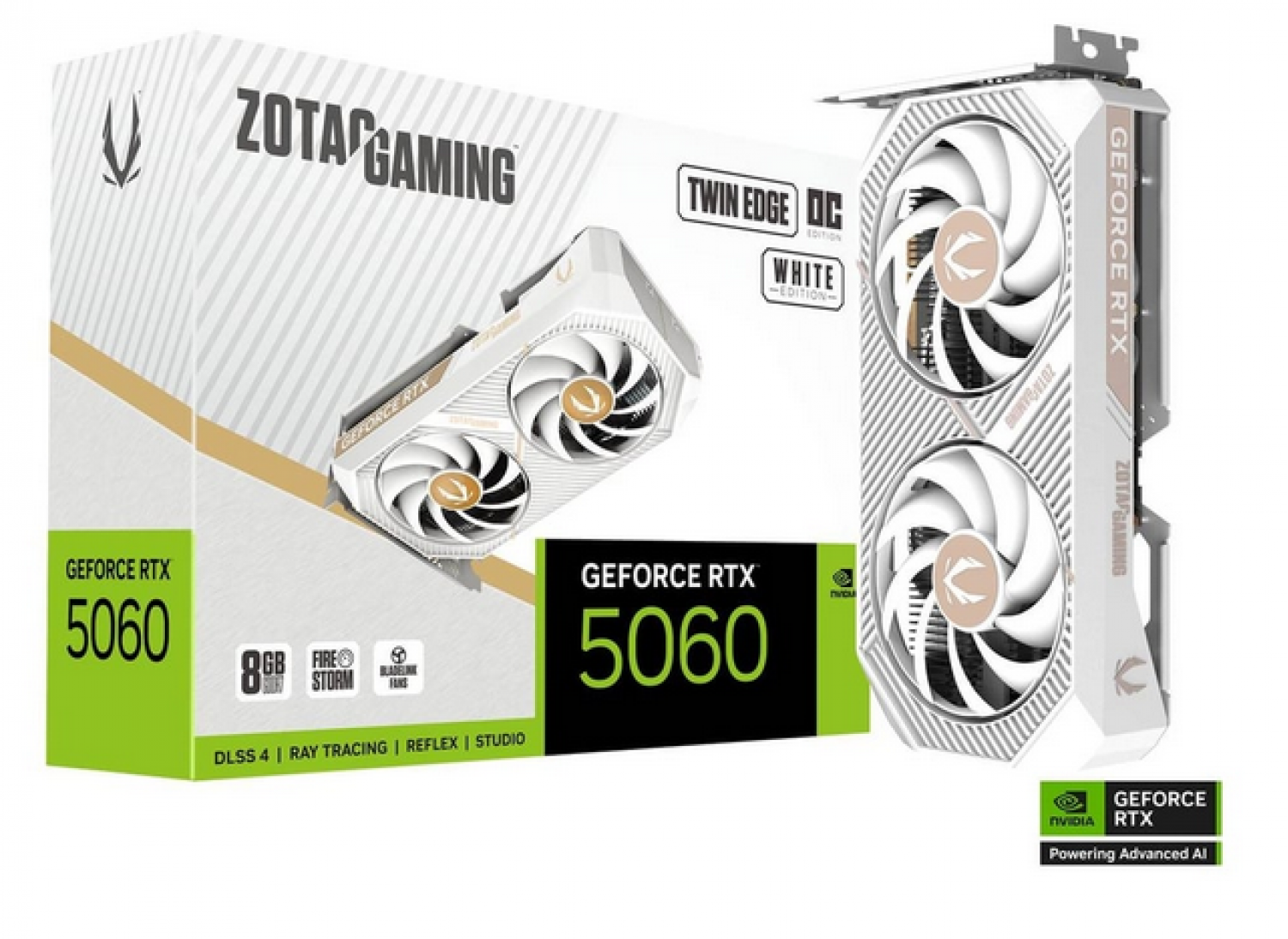 Placa De Video Zotac Rtx 5060 8Gb Twin Edge Oc White