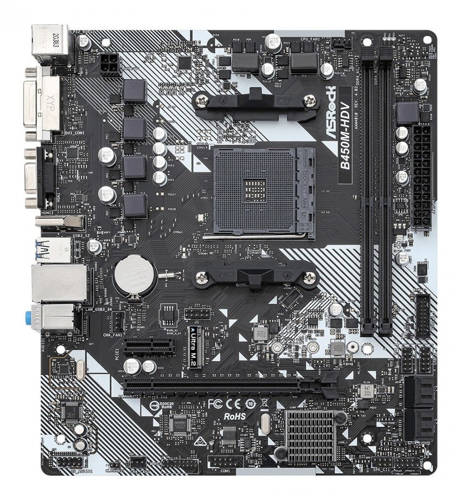 Mother Asrock (Am4) B450M-Hdv R4.0 - Imagen 3
