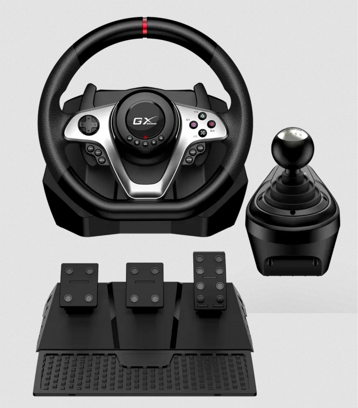 Volante Y Pedalera Genius Speedmaster X1 Caja Manual - Imagen 3