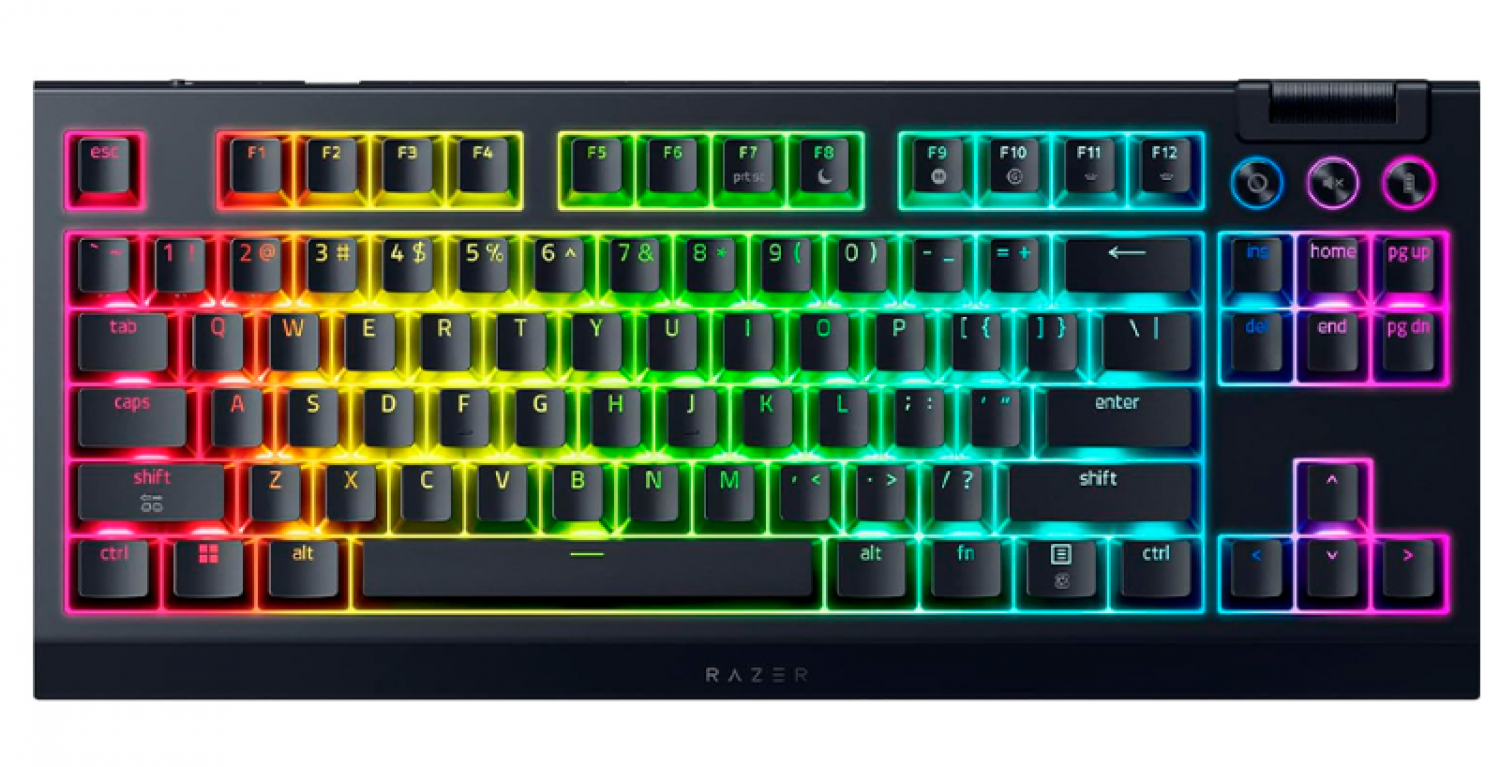 Teclado Gamer Razer Blackwidow V4 Tkl Hyperspeed Wirelless + Bt Esp