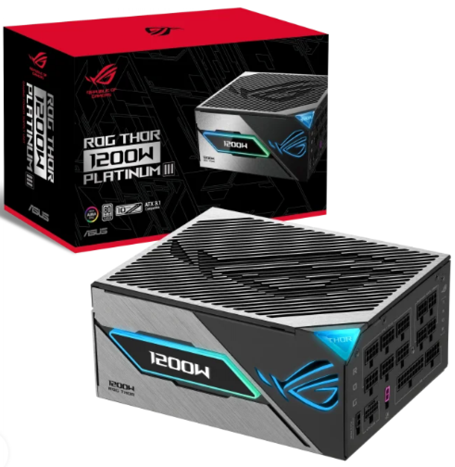 Fuente Asus Rog Thor 1200W Gaming Atx 3.1 Pcie 5.1 80 Plus Platinum - Imagen 3