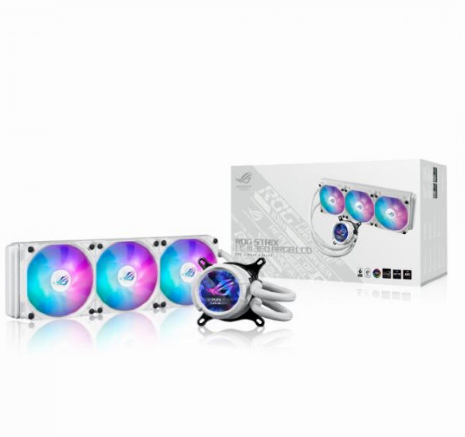 Water Cooler Asus Rog Strix Lc Iii 360 Argb Lcd White