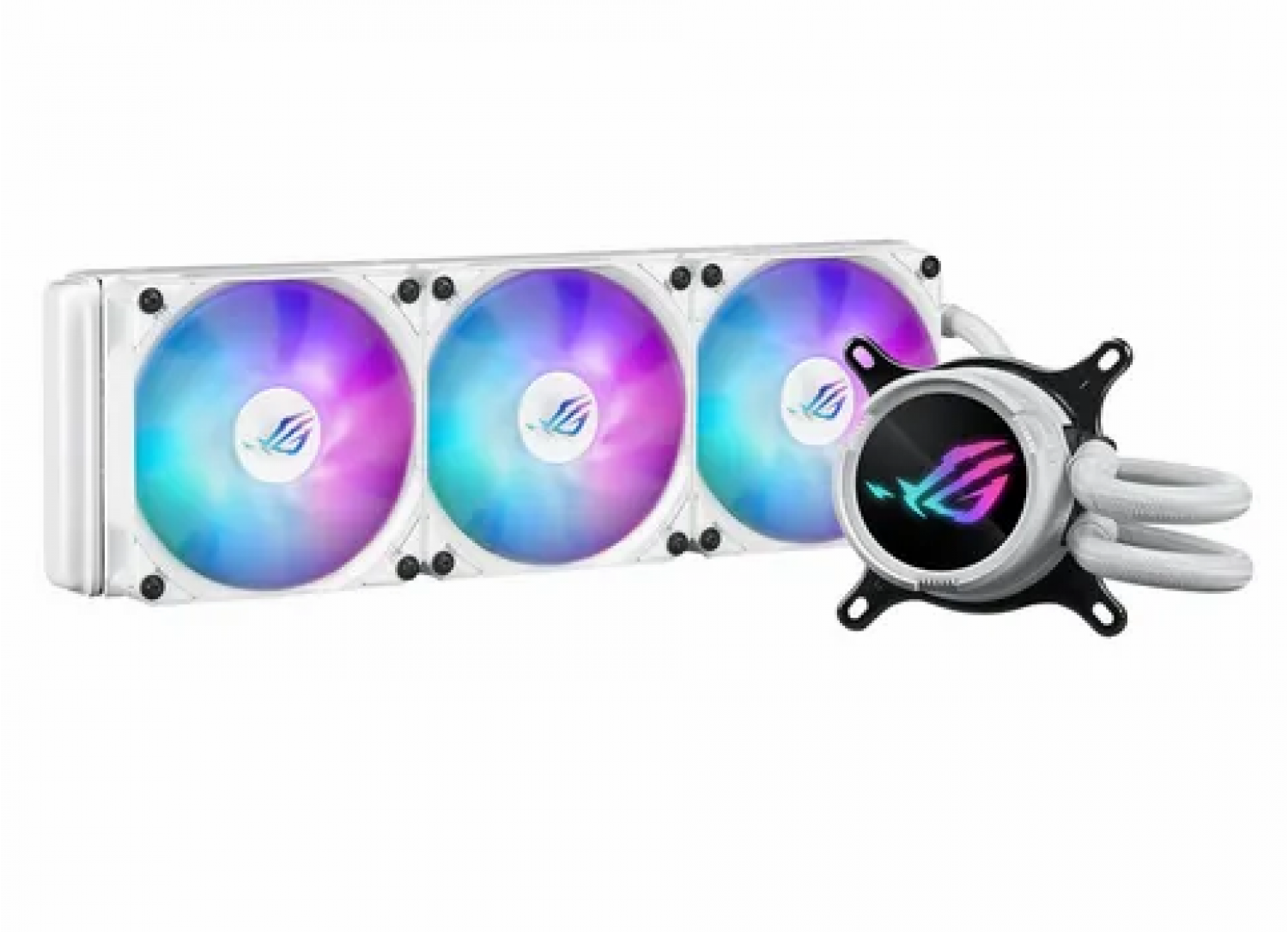 Water Cooler Asus Rog Strix Lc Iii 360 Argb Lcd White - Imagen 3