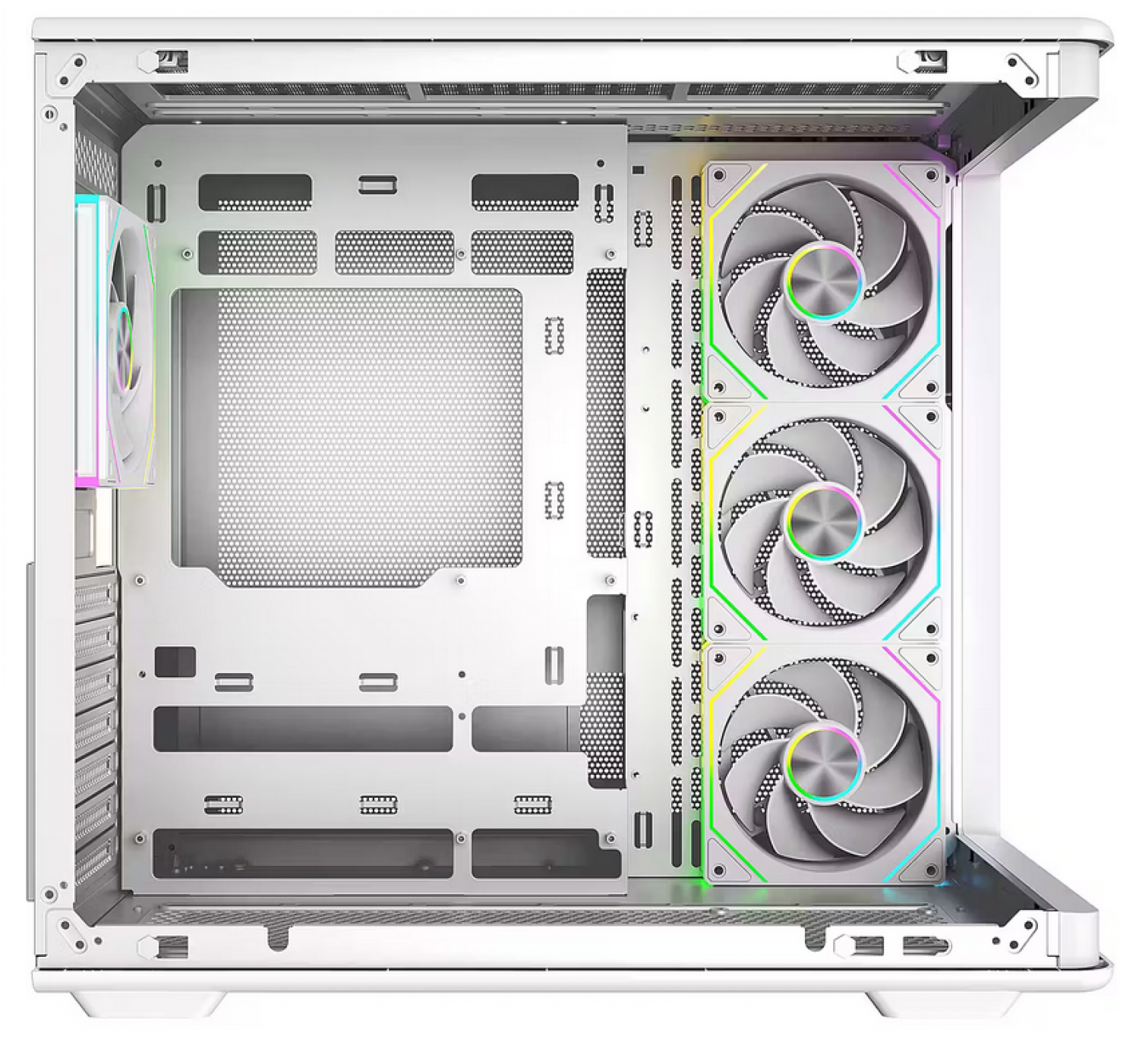 Gabinete Cooler Master 600 Elite White Argb X 4 Coolers - Imagen 4