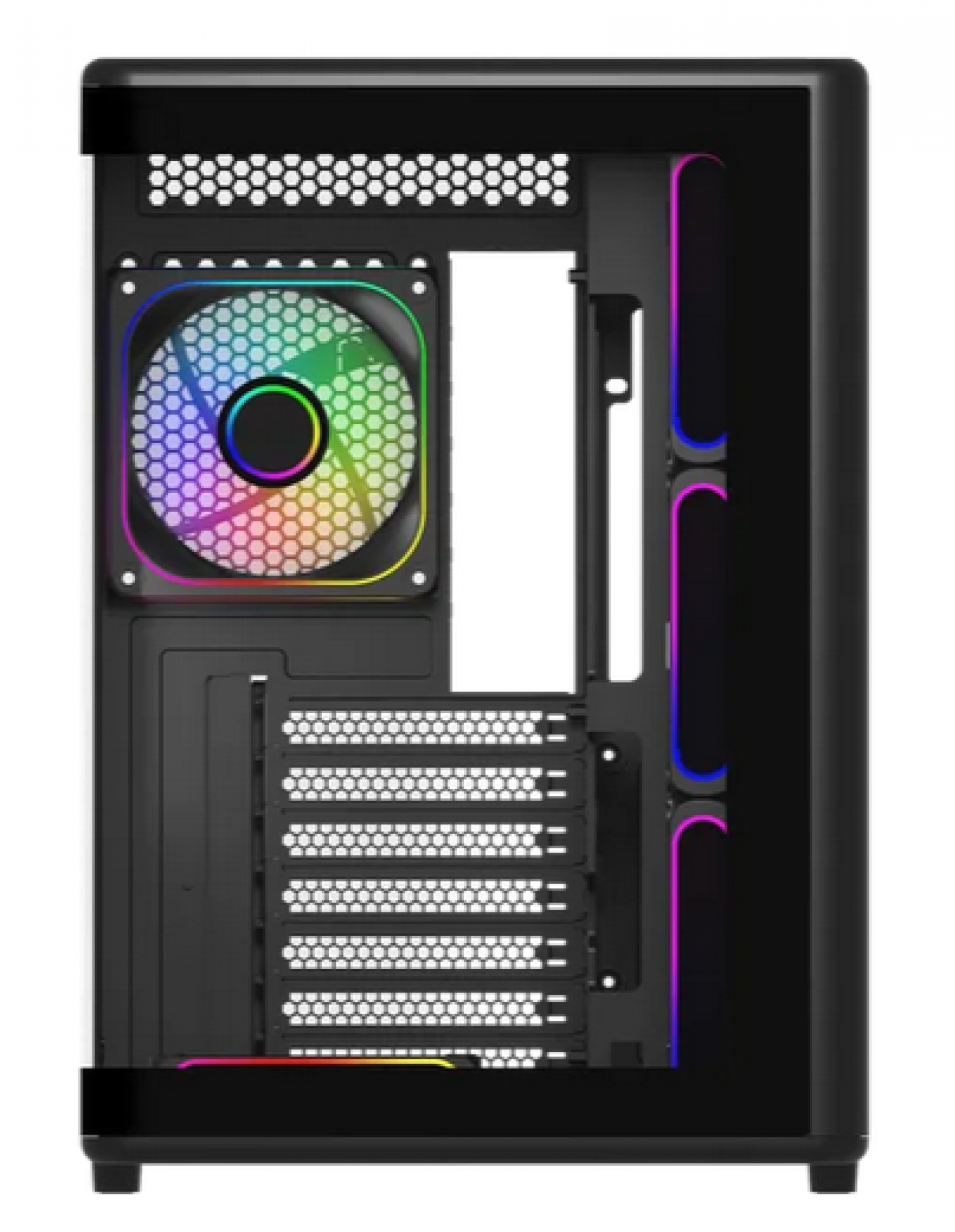Gabinete Cooler Master Elite 600 Black 7 Argb - Imagen 3