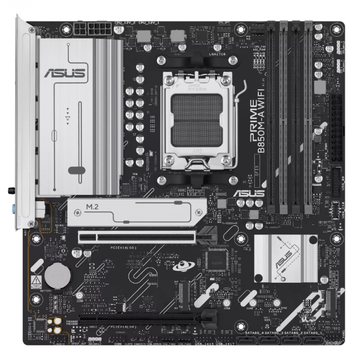 Mother Asus (Am5) Prime B850M-A Wifi - Imagen 5