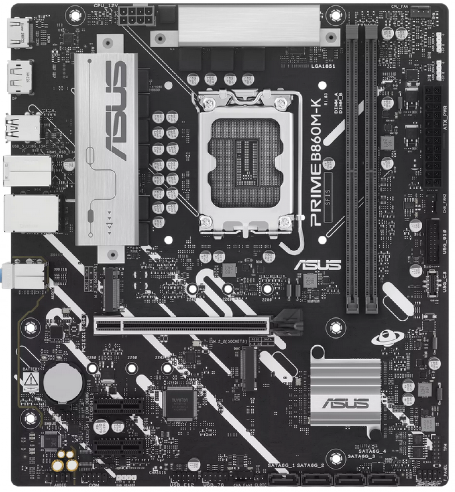 Mother Asus (Lga1851) Prime B860M-K - Imagen 2