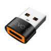 Adaptador Micro Usb-c Hembra A Macho Usb 3.0 Negro 6a Evox