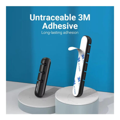 Organizador De 3 Cables Escritorio Con Adhesivo 3m Vention