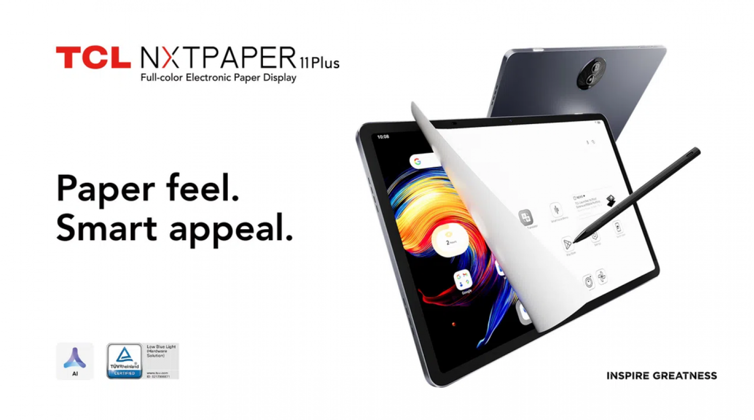 Tablet Tcl Nxtpaper 11 Plus Black + Flipcase + T Pen 120Hz 12+8Gb/256Gb - Imagen 3
