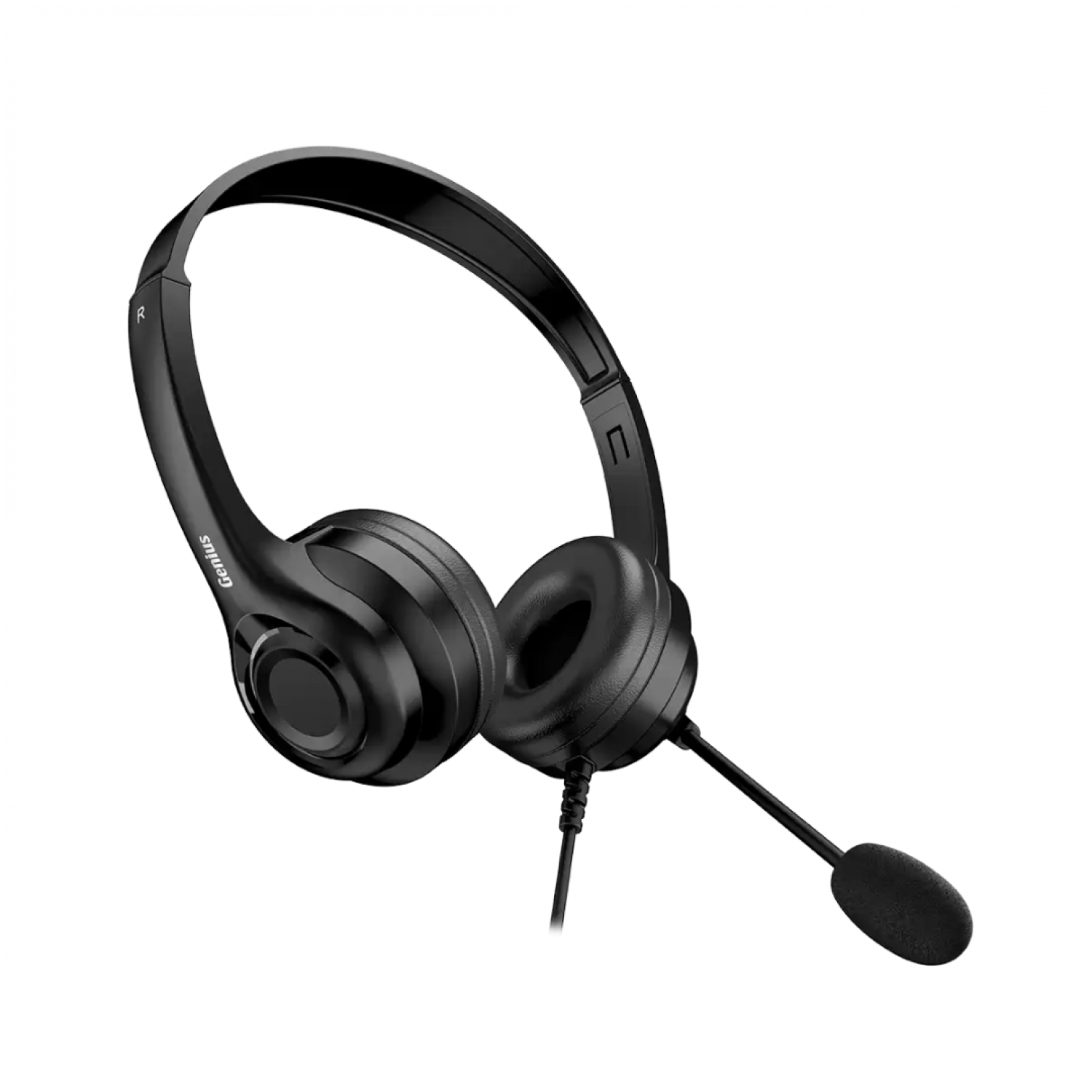 Auricular + Mic Headset Genius Hs-235U Usb A+C Black - Imagen 3