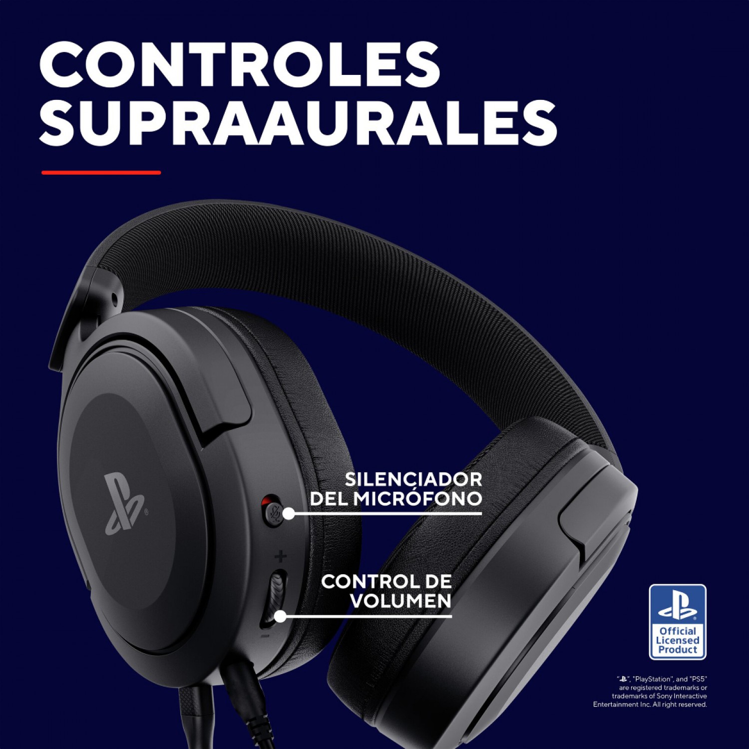 Auricular Gamer Gxtrust 498 Forta Para Ps5 Con Licencia Oficial Negro - Imagen 9