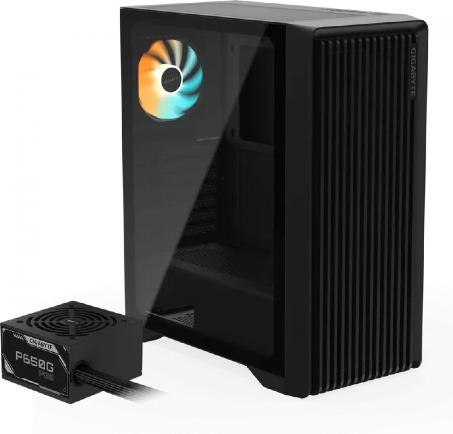 Gabinete Gamer Gigabyte C103 Glass Psu Bundle (650W 80 Gold) - Imagen 2